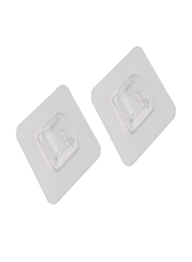 KPS Multipurpose Kitchen/Bathroom Shelf Wall Mounted No Drill Storage Rack Super Adhesive Shower Organizer Plastic Box with Sticker Hooks for Strong Support (Multicolor) Pack of 1 (Black) - Image 5